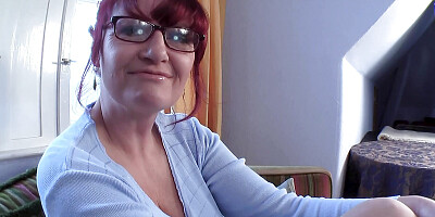 Old housewife Maria with always wet pussy
