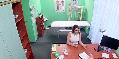 Toned Brunette Patient Fucks Doctor