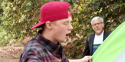 Avery Black and Zoey Sinn pleasuring lucky dude in bed