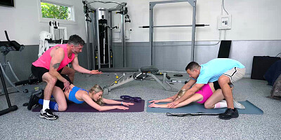 Intense Sex Workout with Kay Lovely and Amber Moore