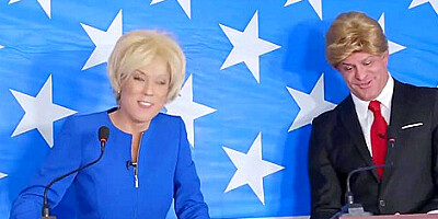 Horny people are fucking in the press- conference room, not knowing that there is a camera working