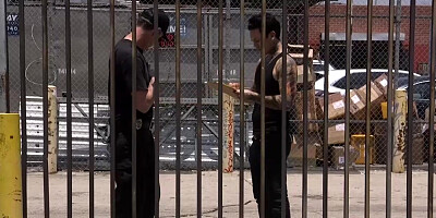 Freed from jail man anal fucks babe