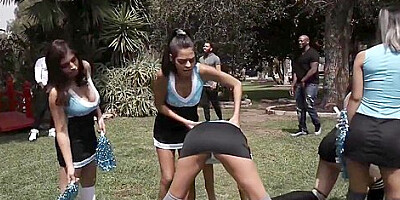 Interracial Cheerleader Orgy With Audrey Royal, Vienna Black And Ella Knox