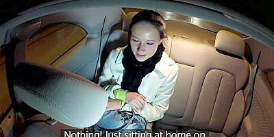 Cheated girlfriend banged in fake taxi for