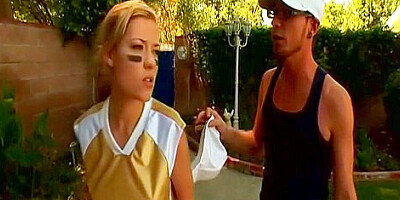 Best pornstar Nicole Ray in amazing blonde, outdoor porn clip