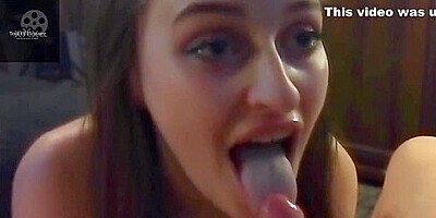 Polish Horny Babe Is Sucking A Cock Than Eat Whole Sperm From A Plate