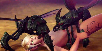 Alori is a smoking super-hot blondie who loves to give fellatios to monsters before screwing them