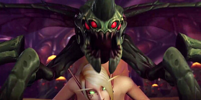 Alori is a smoking super-hot blondie who loves to give fellatios to monsters before screwing them