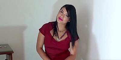 sexy latina without panties, fucks and sucks like a pro