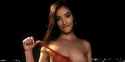 Famous pornstar gets her throat and cunt fucked hard outdoors