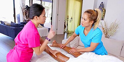 Japanese masseuses suck bbc