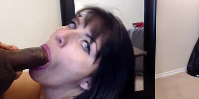 BIG BLACK COCK Gullet Plumbs Webcam Honey