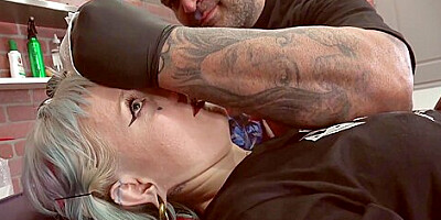 Gets Some New Ink Then Gets Fucked With Sascha Ink And River Dawn Ink