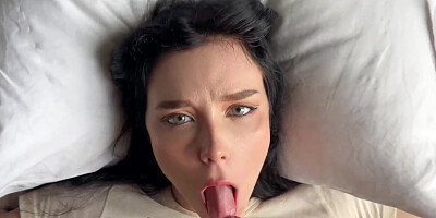 Rock Hard Banging with Extraordinaire Super-Naughty College Girl and Jizz in Jaws POINT OF VIEW