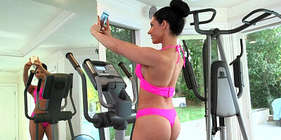 Curvaceous woman got fucked in the gym
