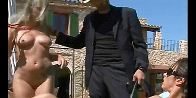 Whipping by the pool