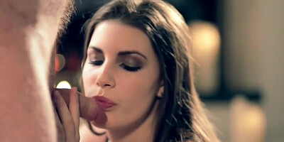 Trendy Stunner is so Sensuous Deep-Throating Wood