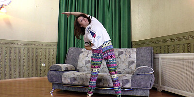 Czech hottie Leana demonstrates her hot body