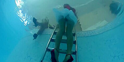 Eurobabes Take A Dip In The Pool
