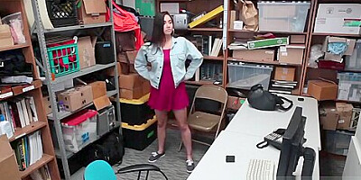 teen 18+ Thief Karlee Grey Gets Pounded In Office