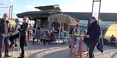 Step mother Picked Up From Beach Party Gets Her Face Covered With Sperm !