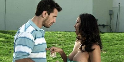 Big-boobed student Missy Marinez blackmails her tutor for sex