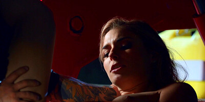 Prom-queen Nikki Peach fucks a tow truck driver