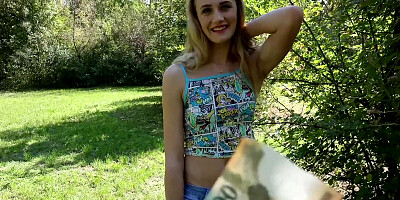 Linda Leclair gives head and gets boned outdoors
