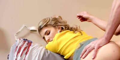 Man stays aside and watches wife getting bonked by their guest