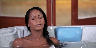 Porn video of moaning whore who is fucked by homeowner in jacuzzi