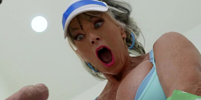 School Dude Pulverizes A Neighbor GILF