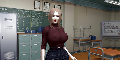 Hot teacher having sex with the janitor