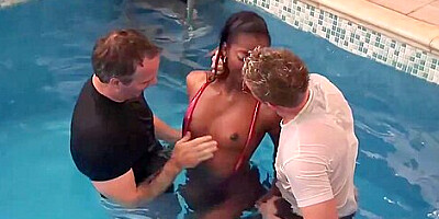 Black babe, Jasmine Webb and some of her white friends are having a nice, casual threesome