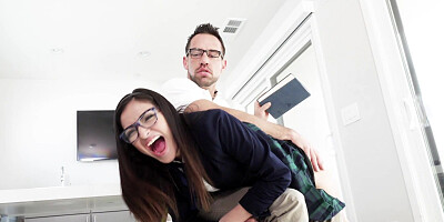 Teen Emily Willis with small tits was punished and hard fucked