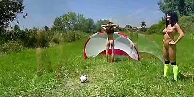 lesbian trampling footballing butsy