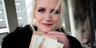 Blonde Rossella Visconti gave her pussy to be fucked for money