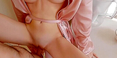 Passionate Sex With A Cute Beauty In The Kitchen
