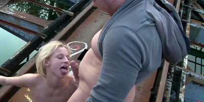 Slender Euro platinum-blonde bare in public (Tommy Pistol, Goddess Donna, Paris Rosy)
