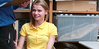 Little Devil Shoplifters Tight Pussy Gets The Officers Dick