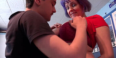 AgedLovE Fuckpole Deepthroating and Breast Have Fun in hard-core flick