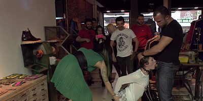 Bitch Valentina Bianco gives a blowjob and fucks at a party