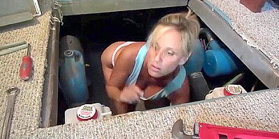Hot Blonde Milf Seduces Her Stepdaughter