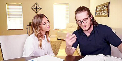 Stepmom MILF Brandi Love gets with horny teen 18+ couple