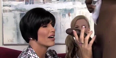 Haley Cummings is having an multiracial 3 way with Shay Foxx and a stunning, black man