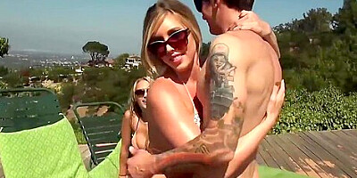 Massive orgy on the beach