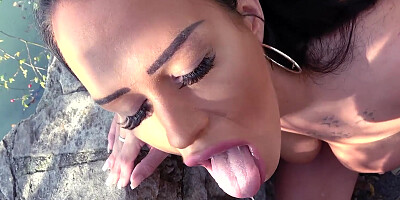 POV outdoor sex with hot latina Zara Mendez