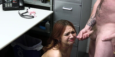 Hot thief Mia Kay and rough sex with an officer