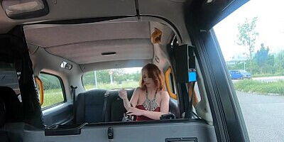 Fake Taxi Big Tits Redhead Isabella Lui fucked in Sexy Red Dress