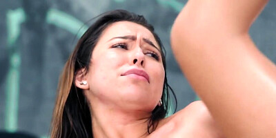 Brunette teen babe gets banged by her black teacher