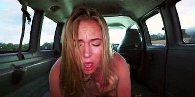 Participants of bang bus series pick up another girl for fuck
